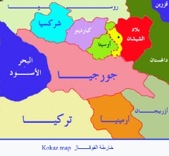 خرائط القوقاز والشيشان